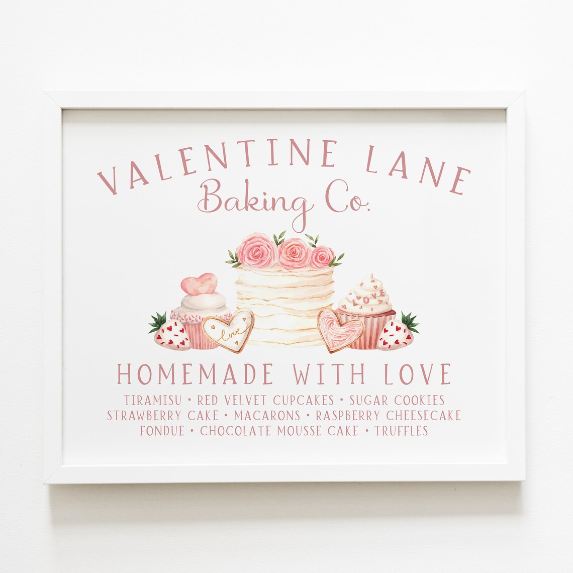 Valentine's Day Bakery Dessert Bar Sign Art Print - Image 3