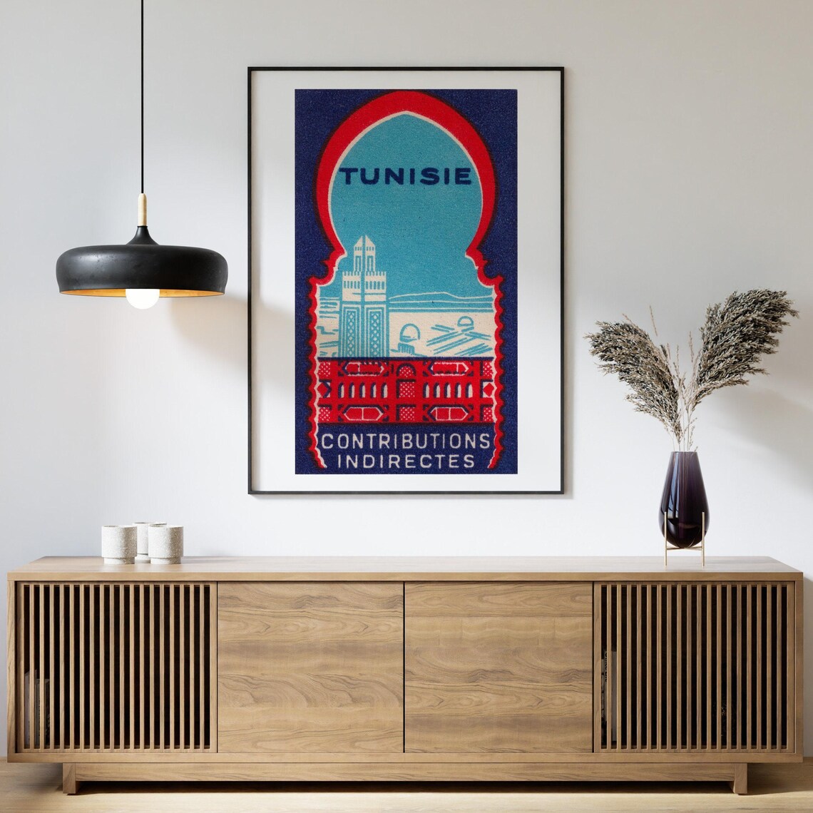 Tunisia Matchbox Vintage Sweden Poster Print - Image 4