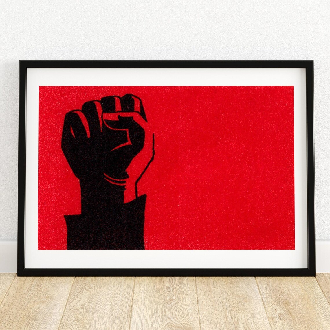 Revolution Fist Vintage Eastern Europe Poster Print