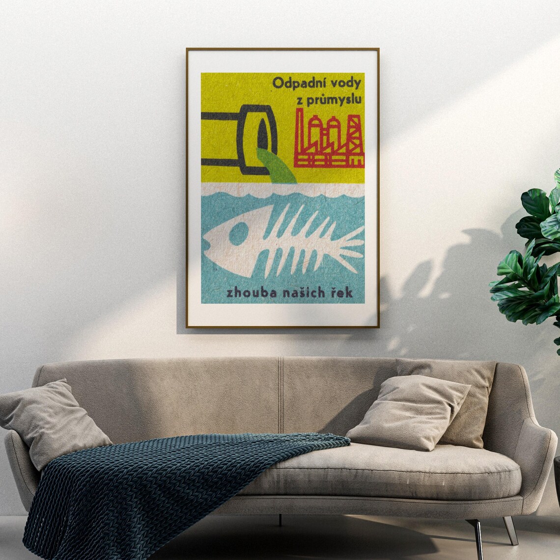 Industrial Waste Water Matchbox Vintage Art Print - Image 3