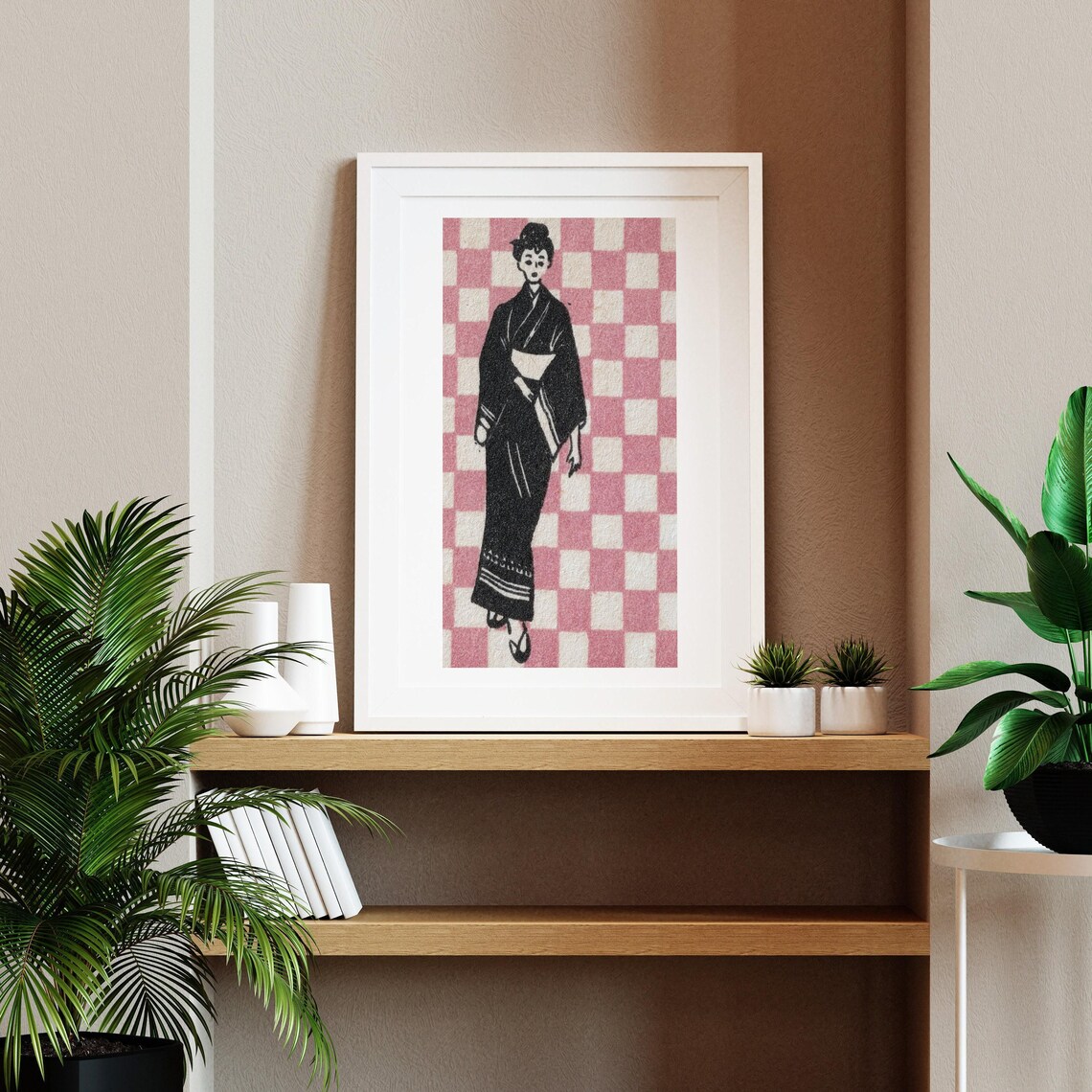 Black Geisha Matchbox Aesthetic Vintage Art Print - Image 2