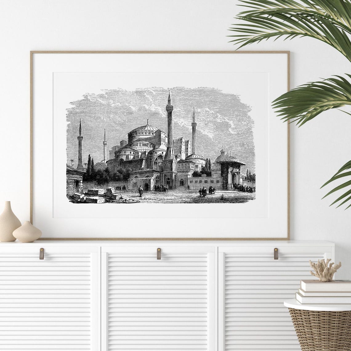 Hagia Sophia Istanbul Historic Engraving Antique Architecture Poster - Image 2