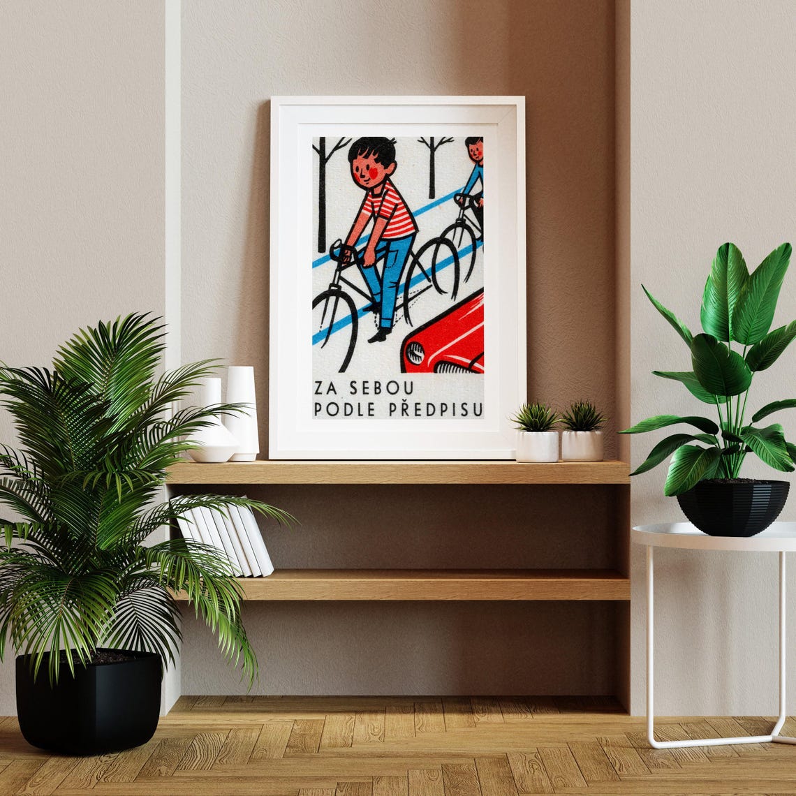 Za Sebou Podle Predpisu Czech Cyclists Vintage Bike Safety Poster - Image 2