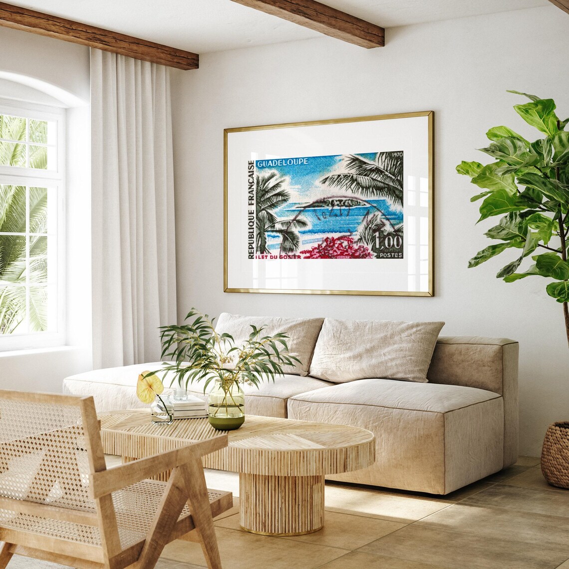 Tropical Beaches Vintage Poster Print, Aesthetic - Image 4