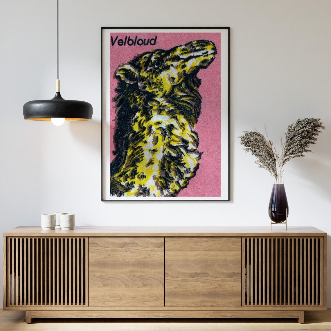 Yellow Camel Matchbox Vintage Czech Poster Print - Image 4
