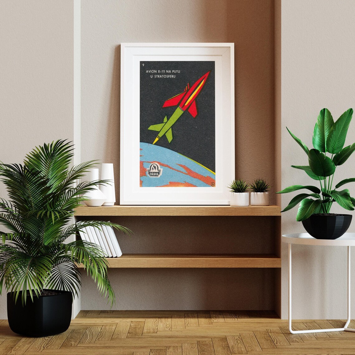 Plane In The Stratosphere Vintage Yugoslavia Poster - Image 2