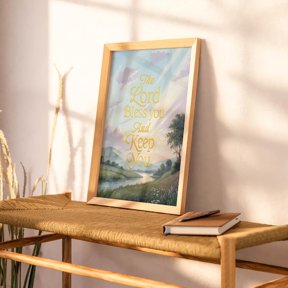 The Lord Bless You And Keep You River Valley Sunrise Christian Poster - Image 2