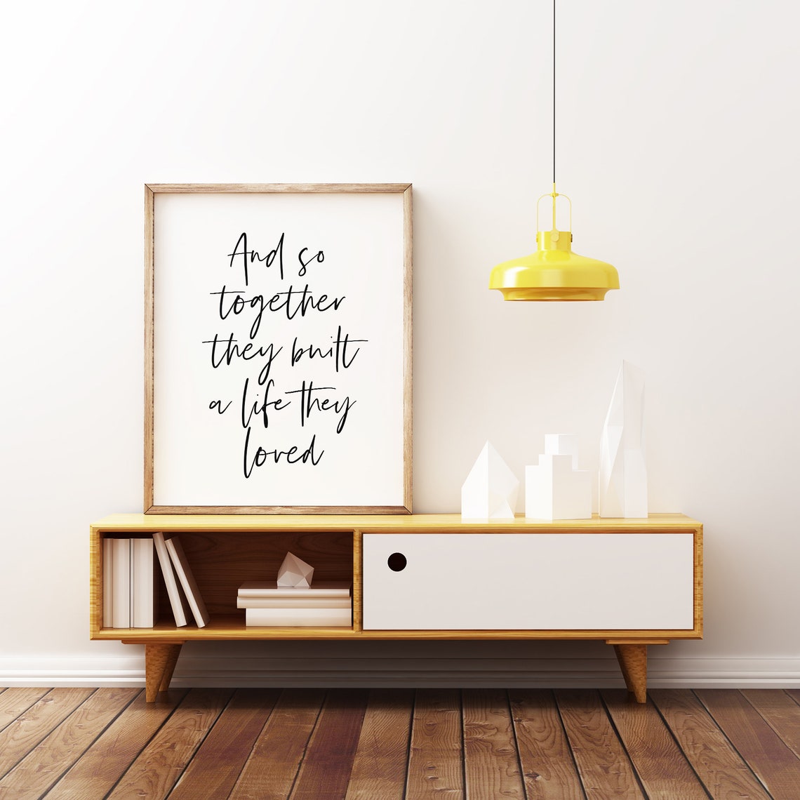And So Together They Built A Life They Loved Gift For Her Printable Wall Art Husband And Wife Bedroom Decor - Image 2
