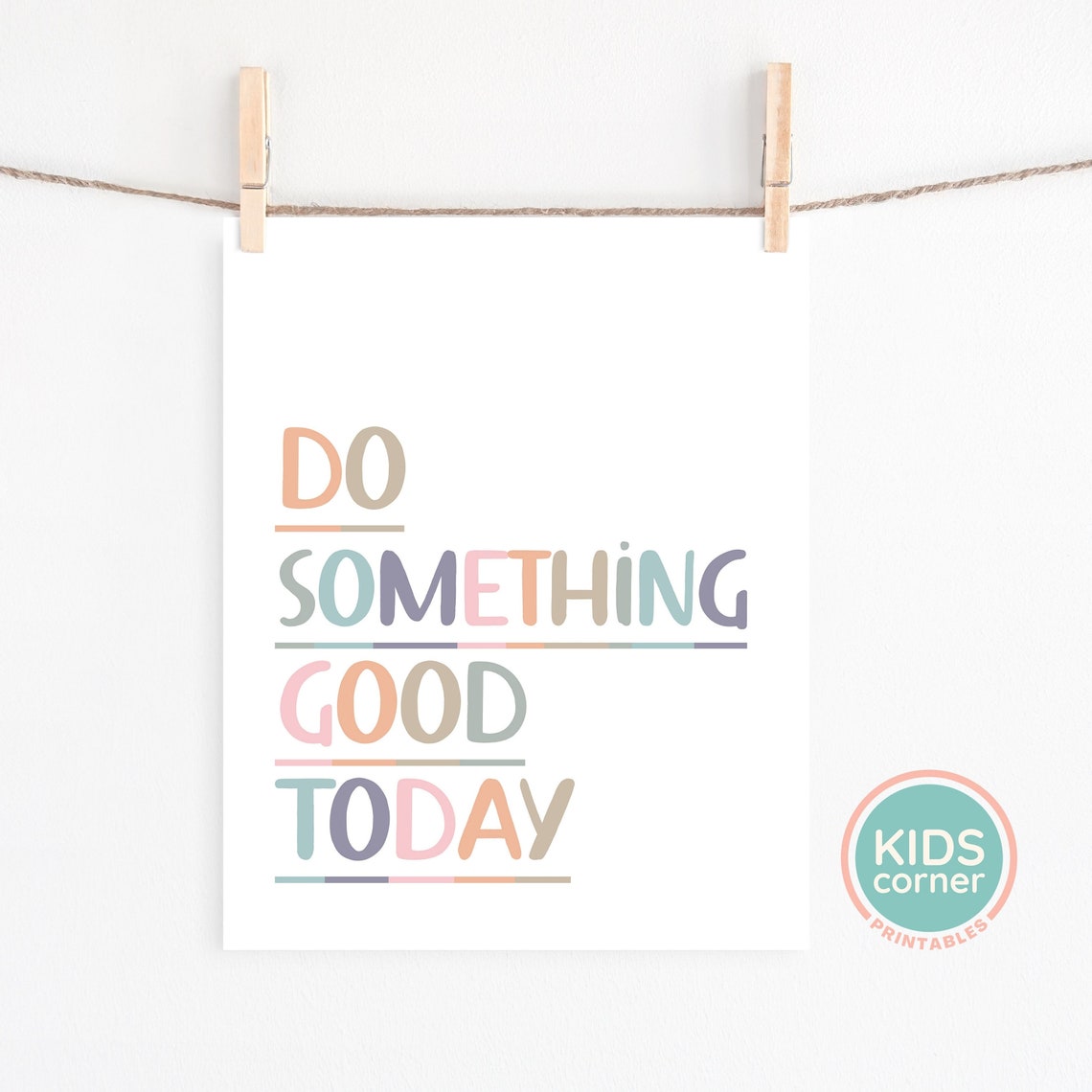 Do Something Good Today Colorful Kindness Classroom Daily Poster - Image 2