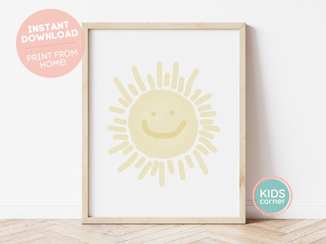 Smiling Sunshine Nursery Smile Art Print