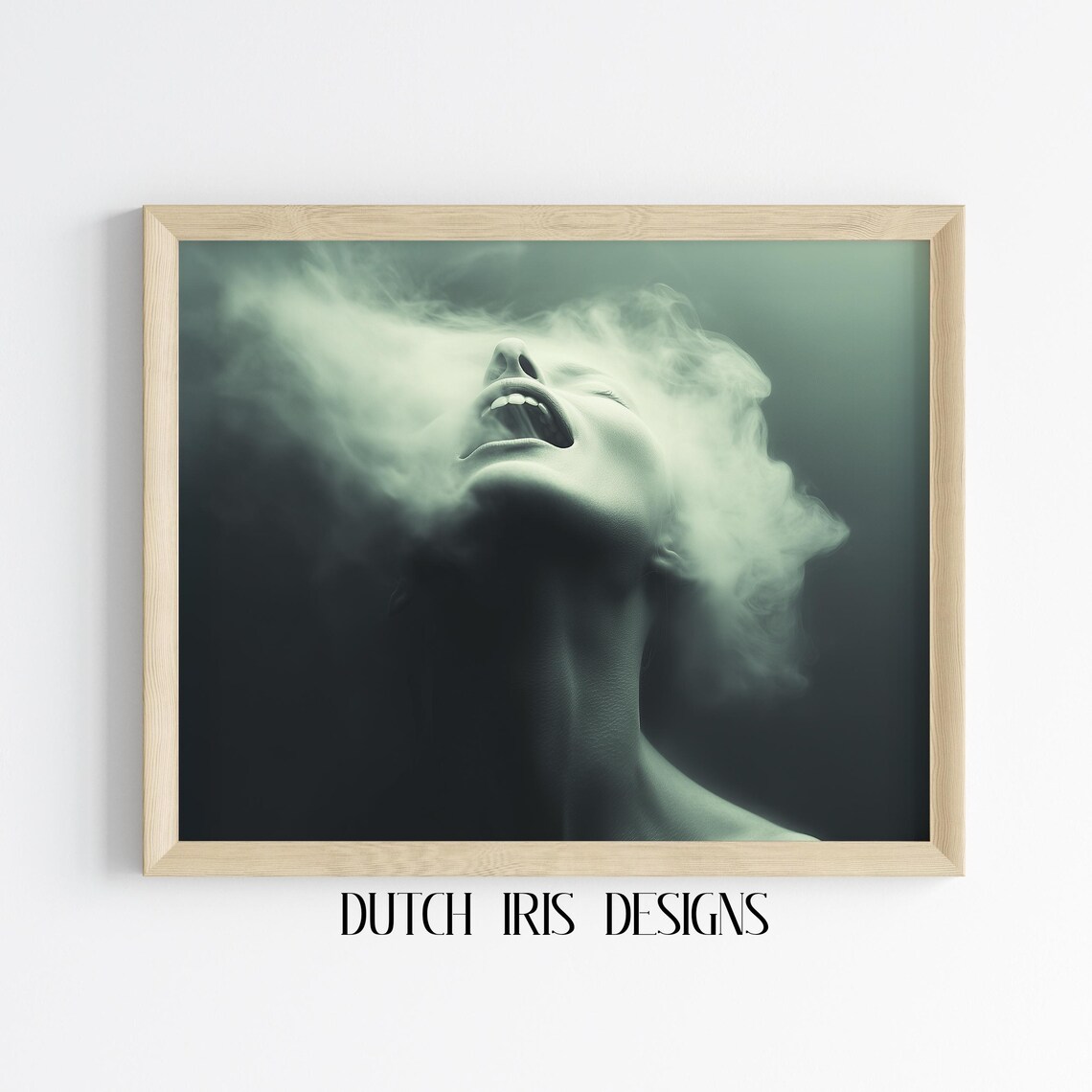 Screaming Banshee Spirit Woman In Swirling Mist Dark Fantasy Poster