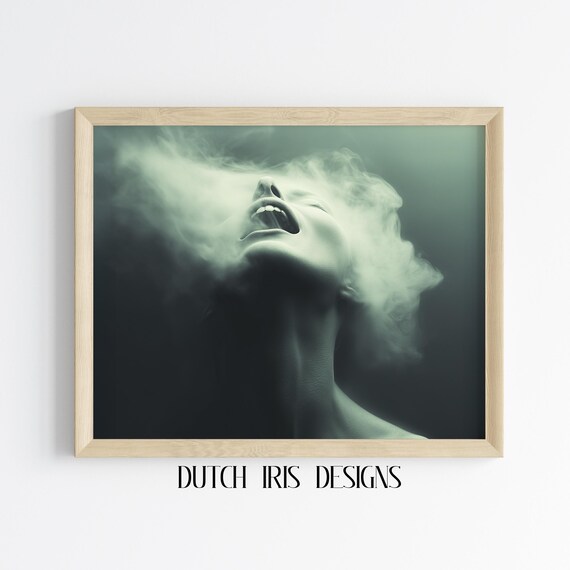 Screaming Banshee Spirit Woman In Swirling Mist Dark Fantasy Poster