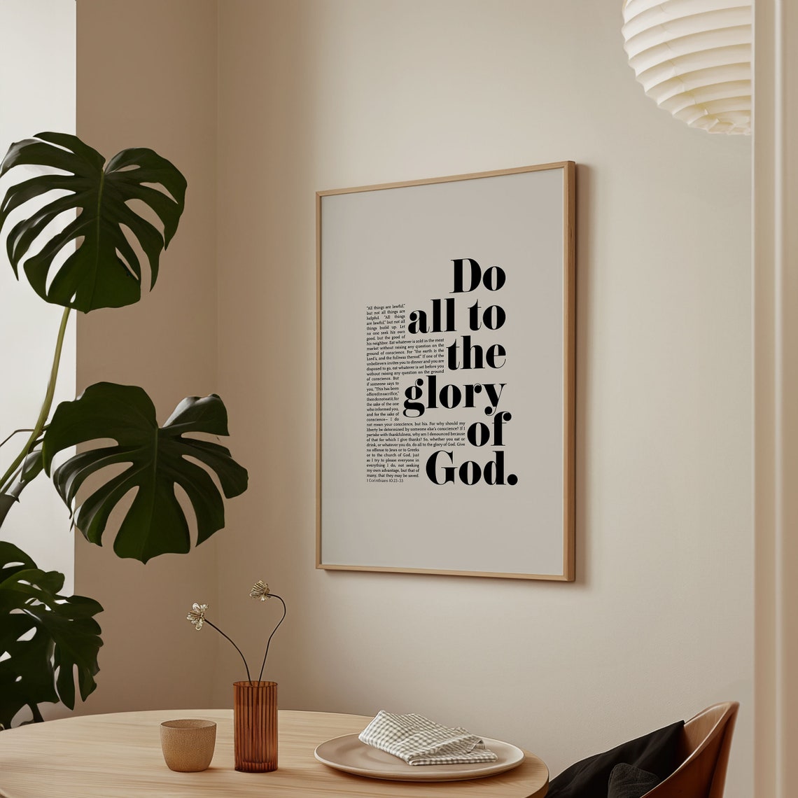 1 Corinthians 10 31 Do All To The Glory Of God Bold Bible Poster - Image 5