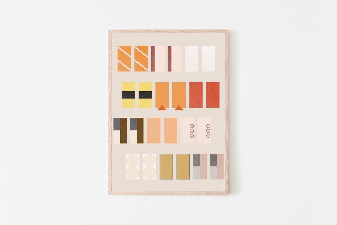 Sashimi Platter Modern Japanese Food Art Print