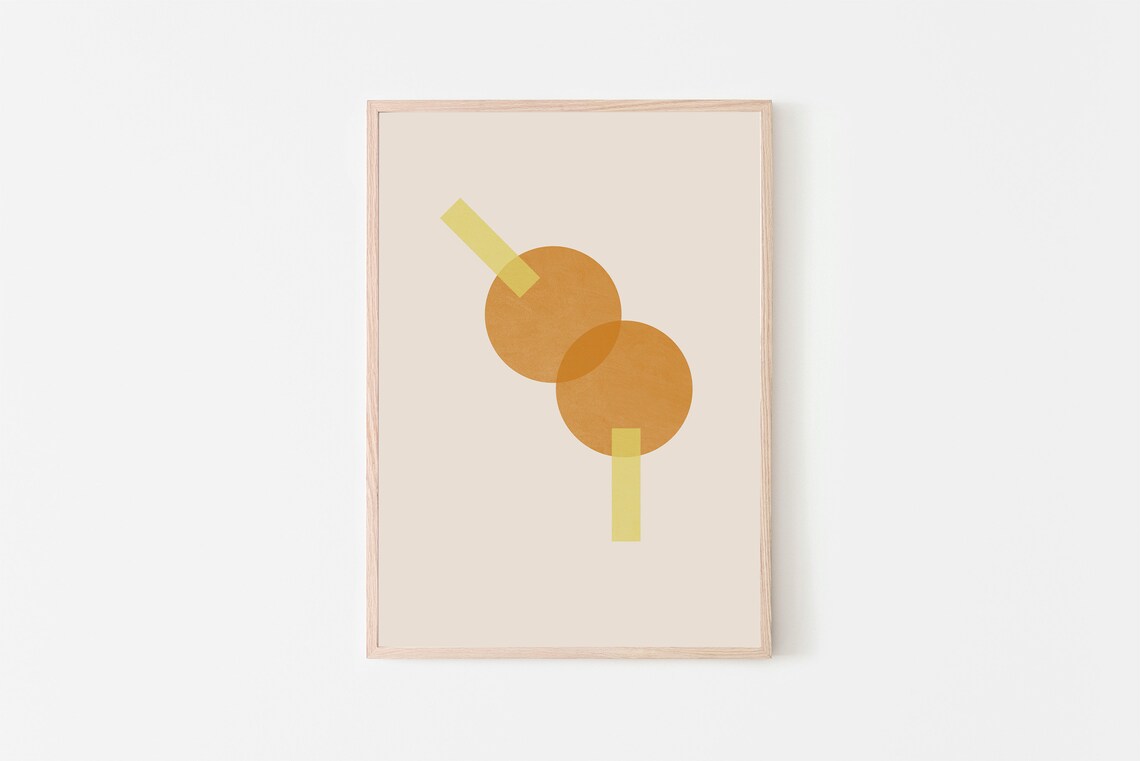 Fried Shrimp Ball Art, Asian Food Modern Print