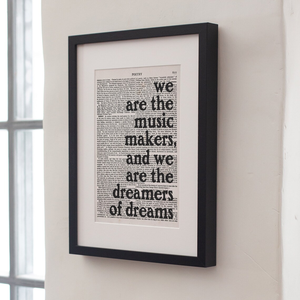 Arthur Oshaughnessy We Are The Music Makers Dreamers Of Dreams Quote Poster - Image 4