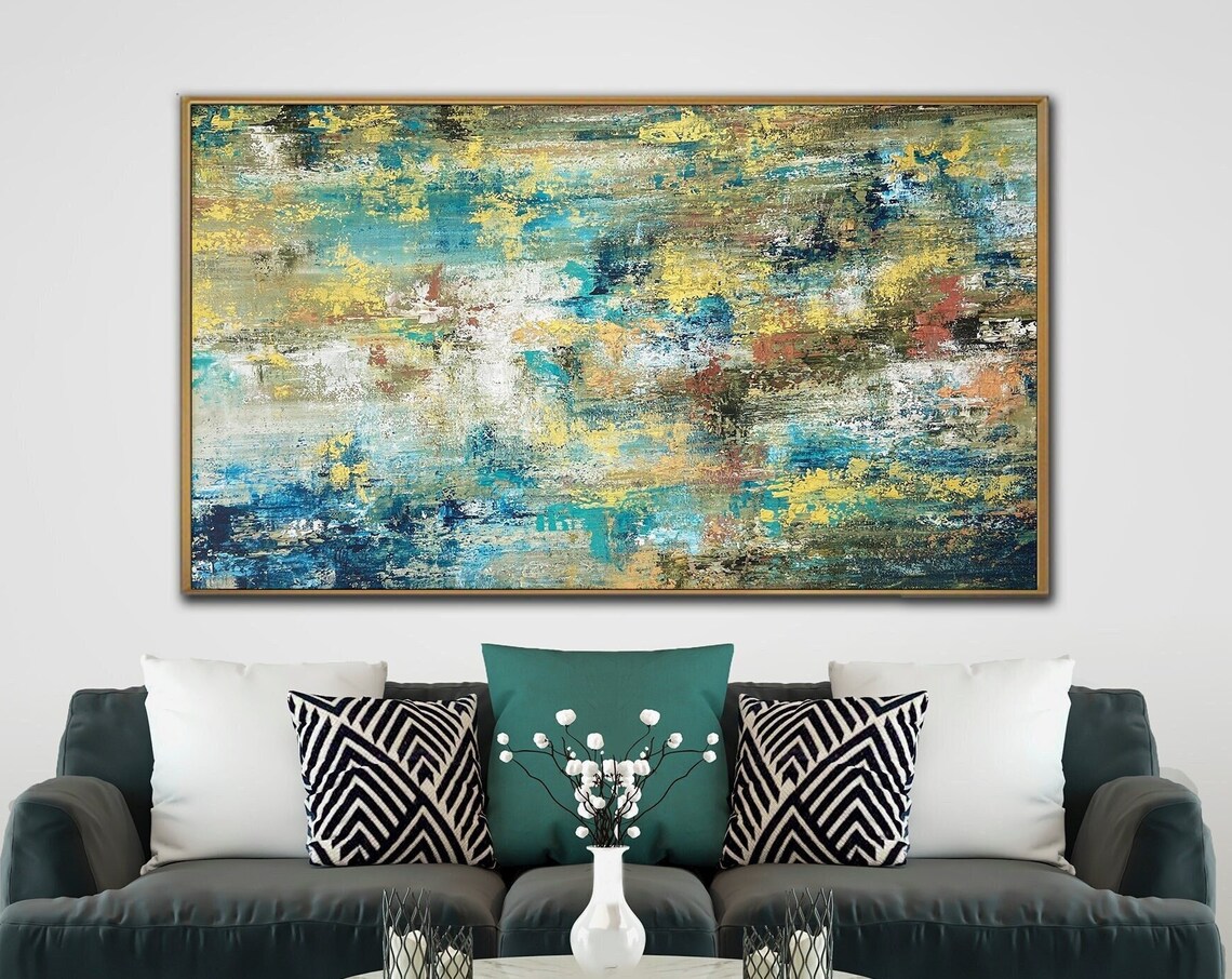 Abstract Palette Knife Art Print, Home Decor