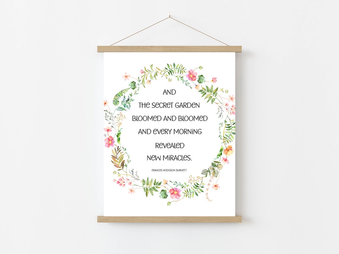 Secret Garden Inspirational Quote Art Print - Image 2