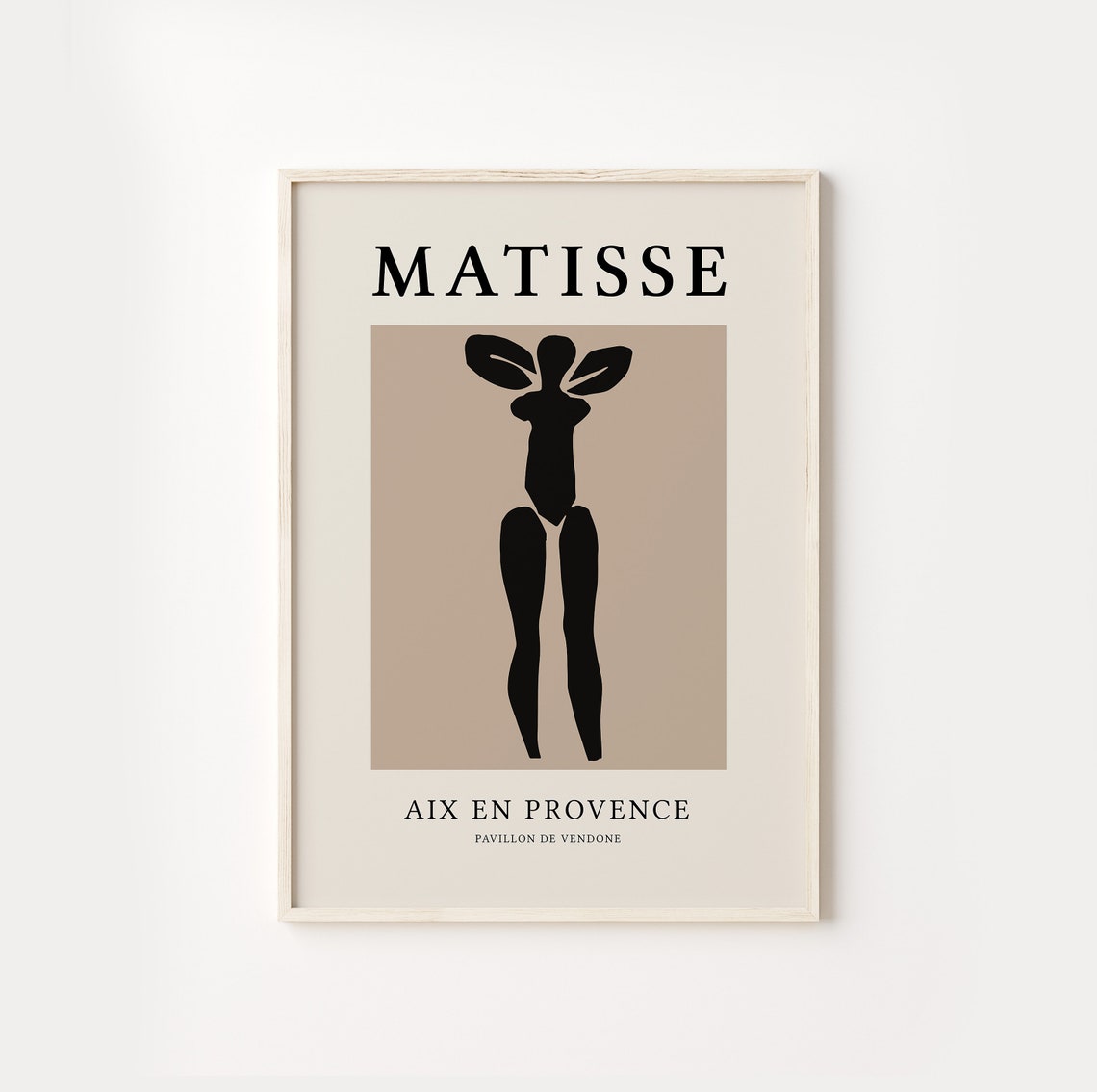 Matisse Aix en Provence Standing Figure Cut Out Modern Gallery Poster