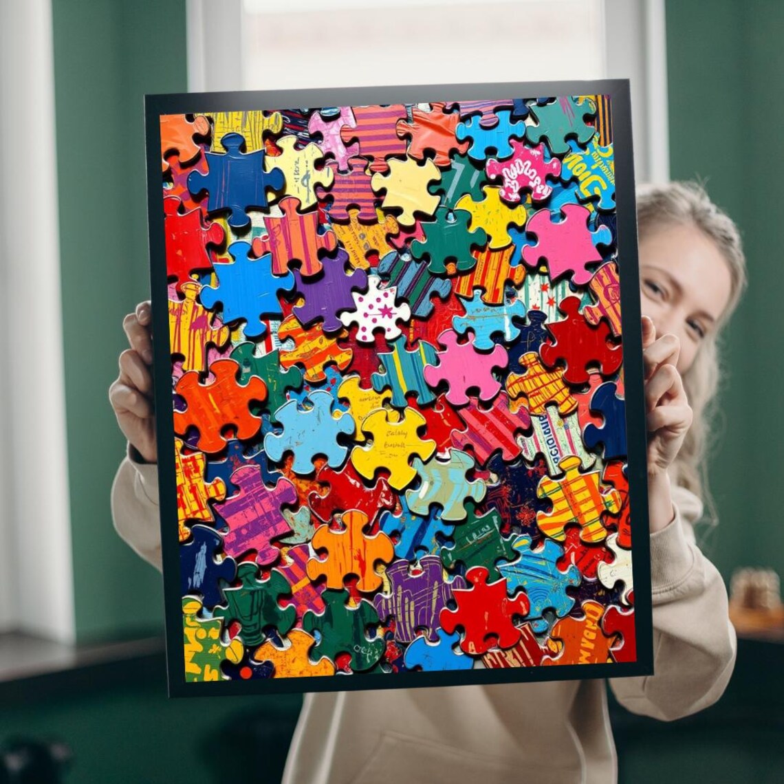 Collage Art Jigsaw Puzzle, Family Fun