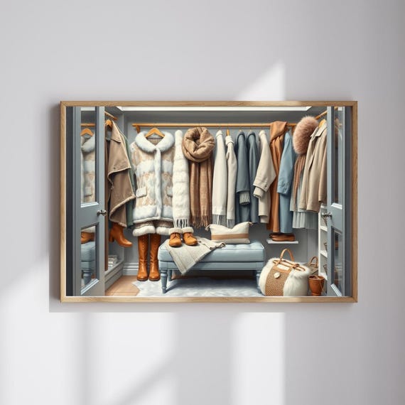 Winter Wardrobe Closet Jigsaw Puzzle, Fashion Game