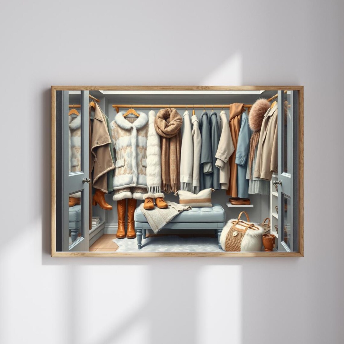 Winter Wardrobe Closet Jigsaw Puzzle, Fashion Game