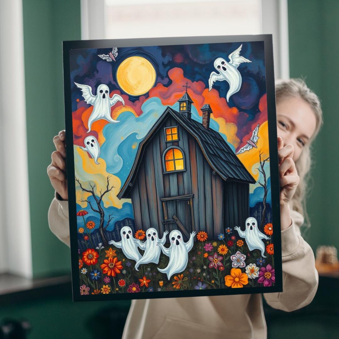 Halloween Haunted House Jigsaw Puzzle Spooky Family Fun