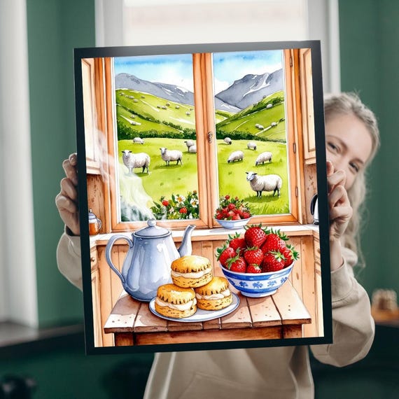 Foodie Jigsaw Puzzle Kitchen Scene With Tea And Scones