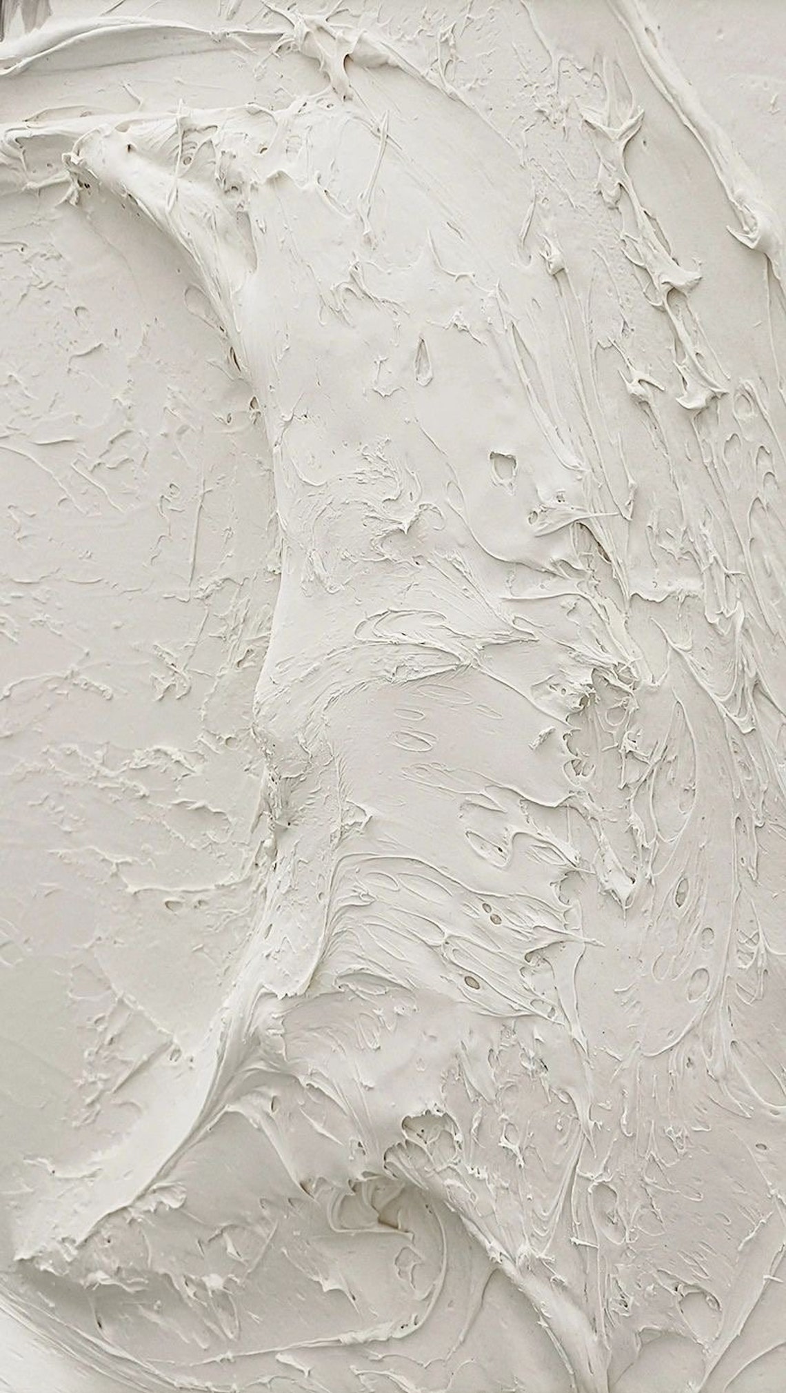 Bold Black And White Impasto Abstract Art Painting Wall Poster - Image 4