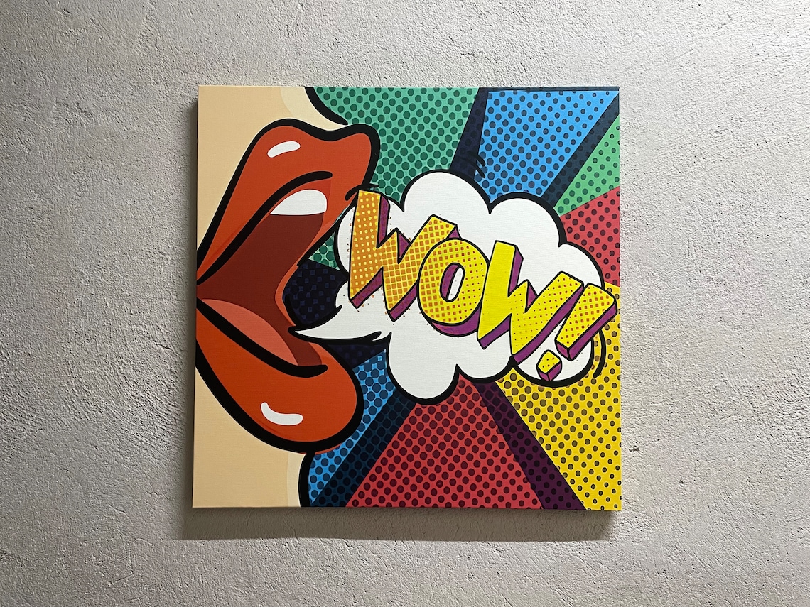 Omg Shock Comic Pop Art Print, Urban Graffiti