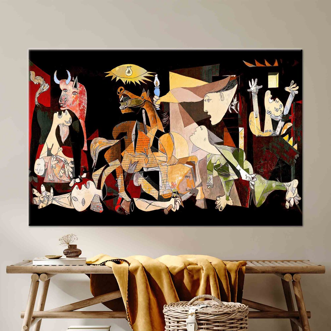 Picasso-Inspired Surreal Abstract Art Print