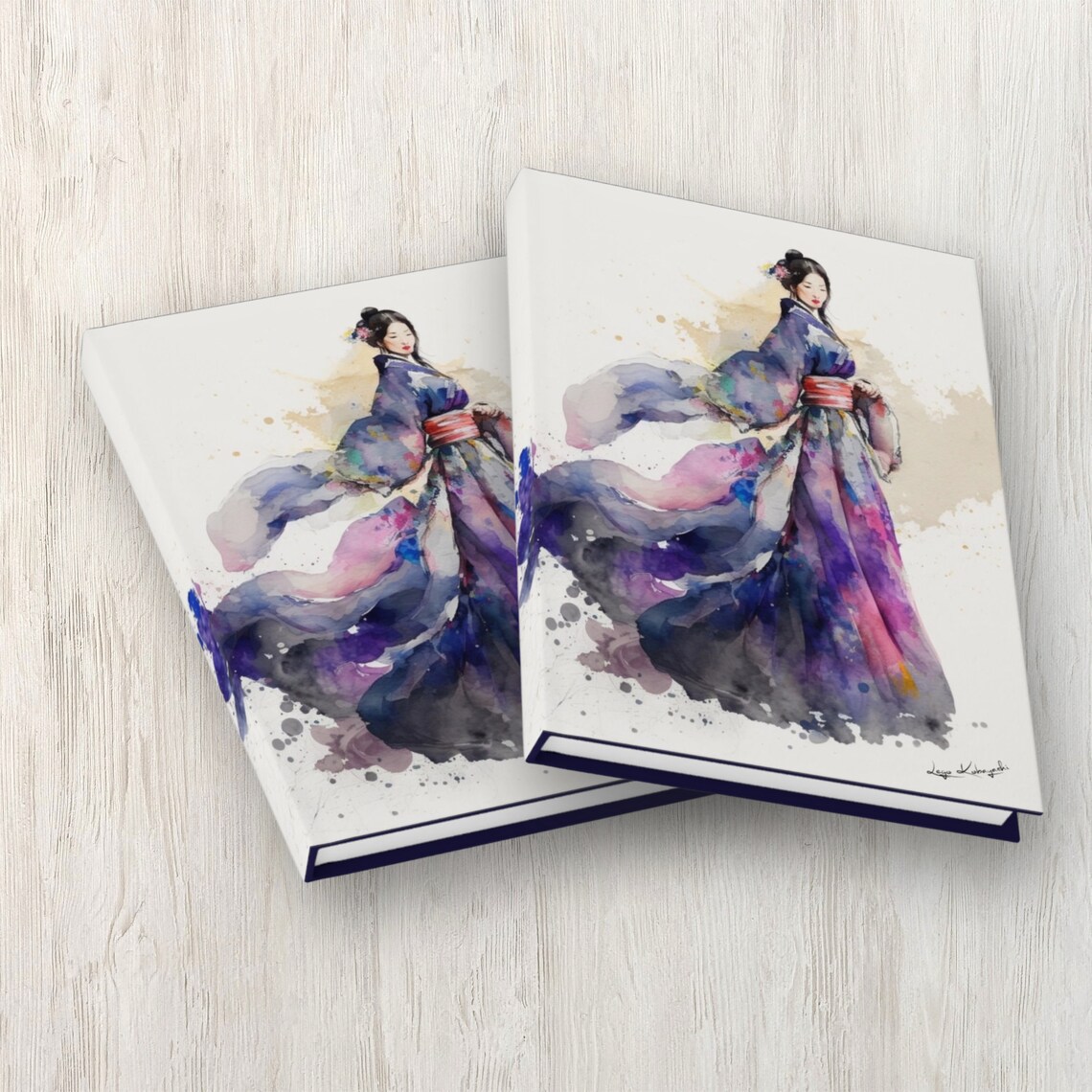 Personalized Geisha Kimono Art Print, Japanese Gift - Image 2