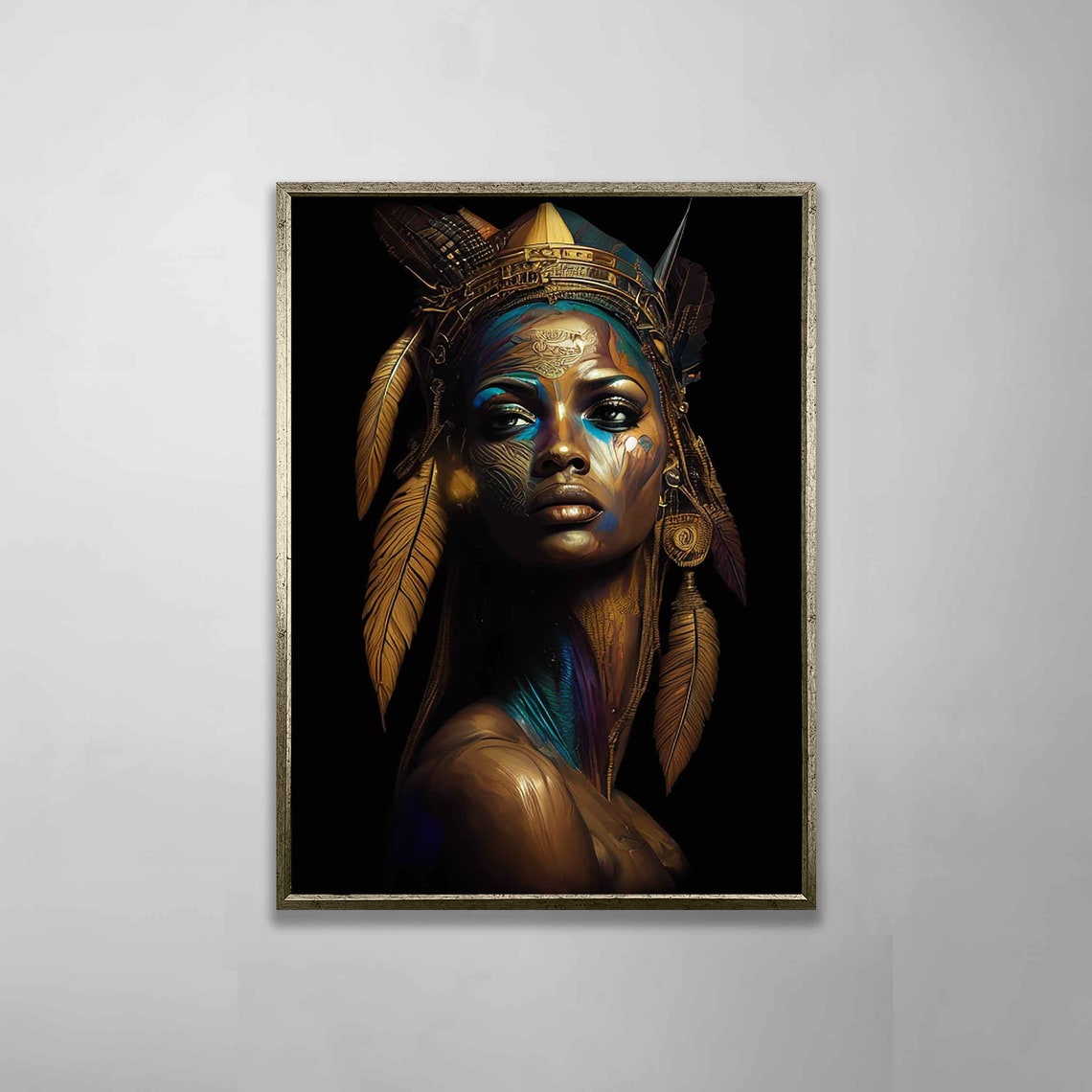 Ethnic Woman Print African Woman Modern Wall Art African Woman Wall Art African Ethnic Beautiful Woman - Image 5