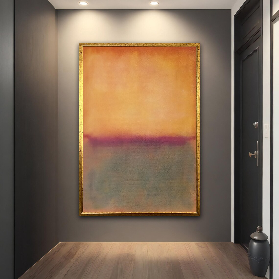 Mark Orange Wall Art Mark Rothko Production Modern Wall Art Abstract Art Orange Abstract Painting - Image 5