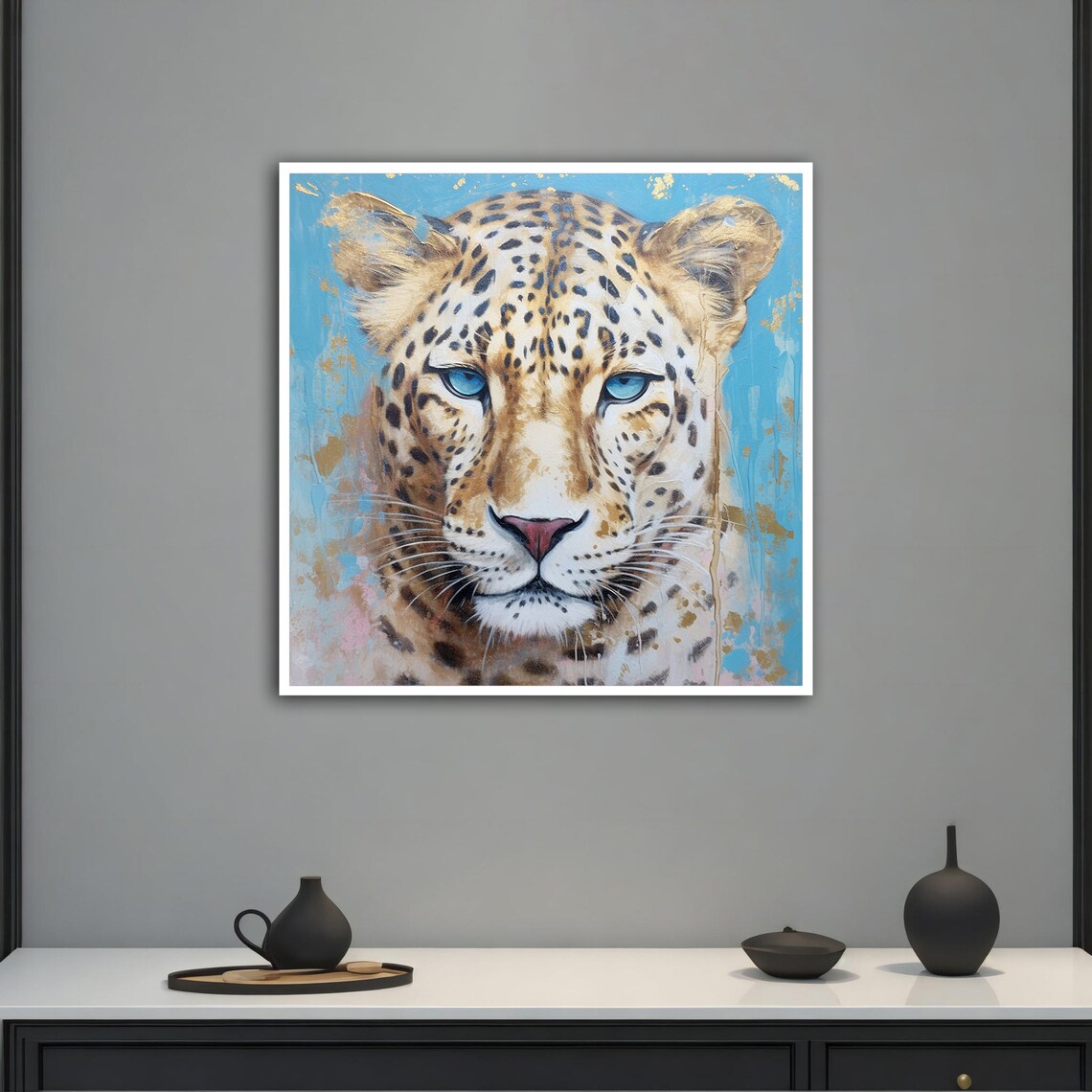 Leopard Print, Colorful Leopard Wall Art - Image 3
