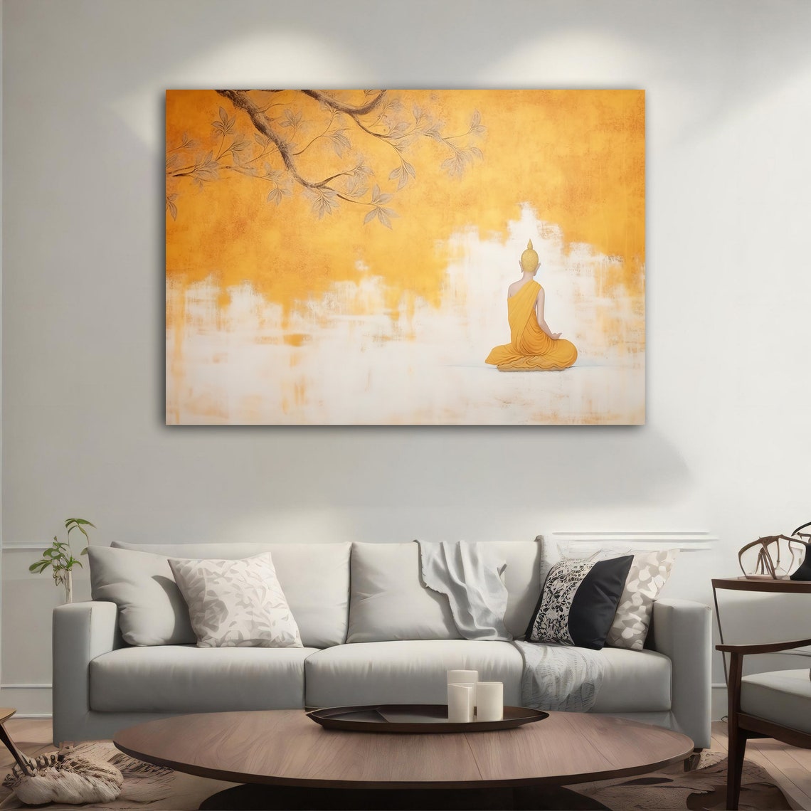 Abstract Buddha Meditation Art Print - Image 5