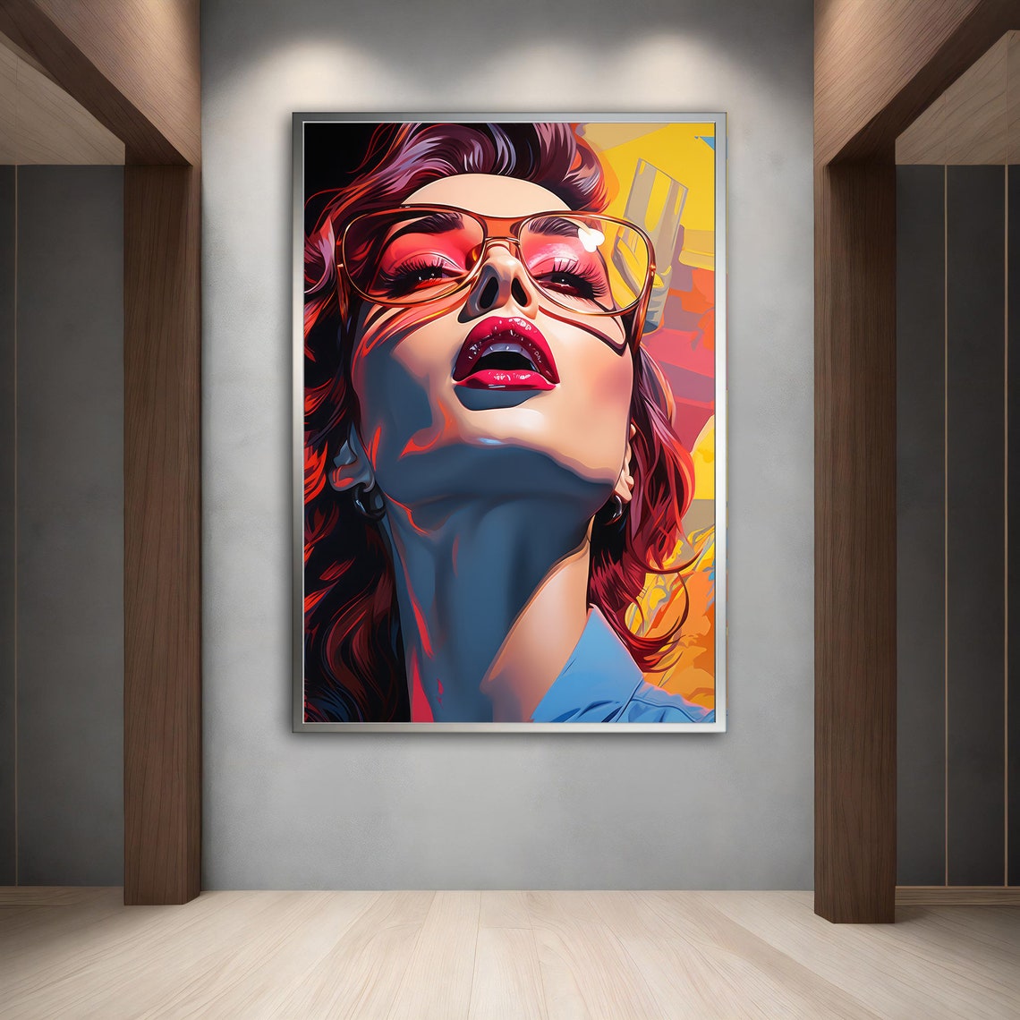 Modern Woman Wall Art Modern Woman Print Colorful Woman Colorful Woman Wall Decor Modern Woman Wall Art - Image 5