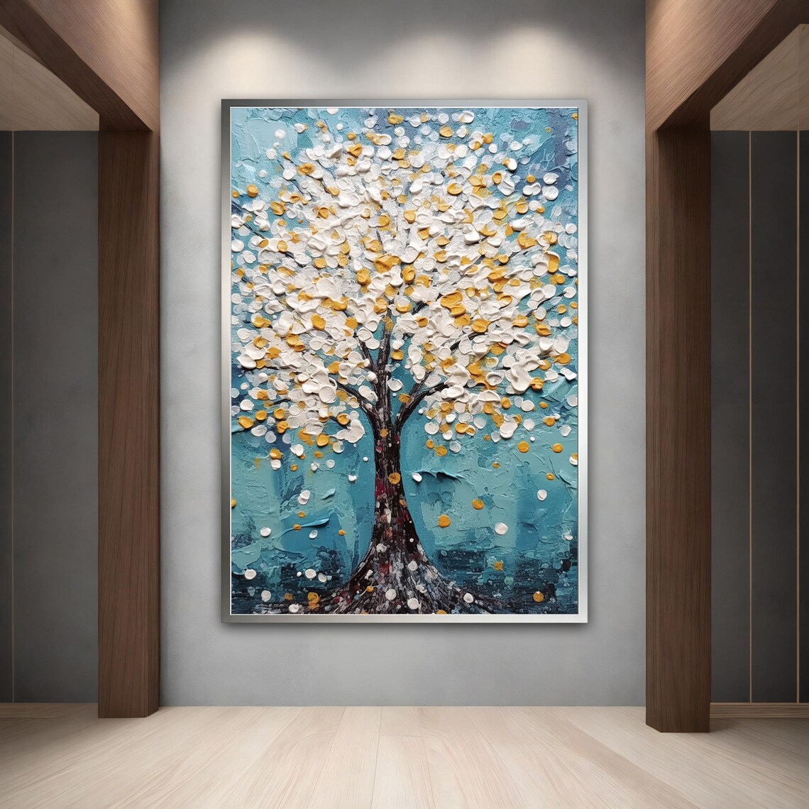 Abstract Tree Painting, Modern Tree Art Print - Image 3