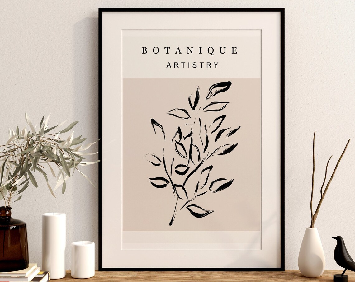 Mid Century Modern Abstract Art Print, Minimalist - Image 2