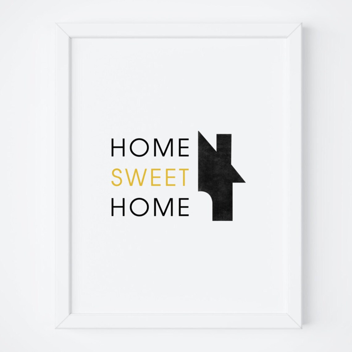 Home Sweet Home Quote Print, Farmhouse Sign