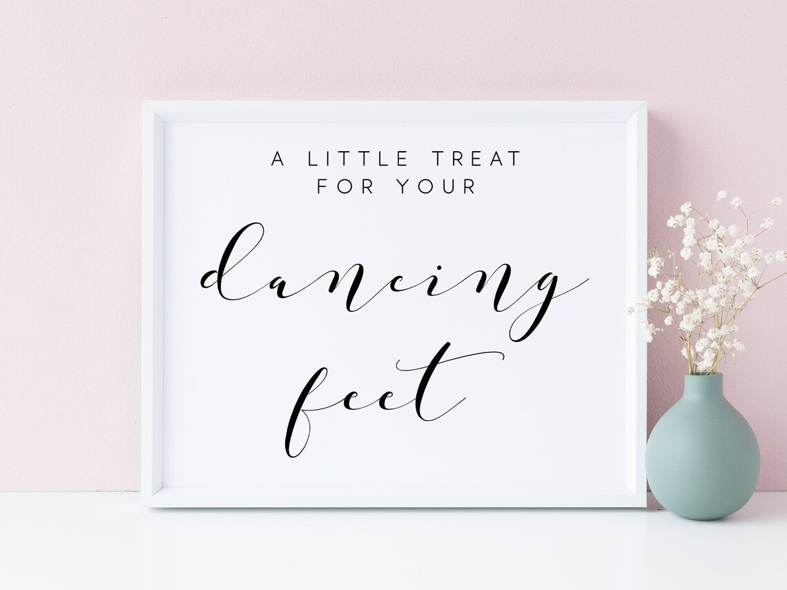 Dancing Shoes Wedding Sign, Wedding Print Poster