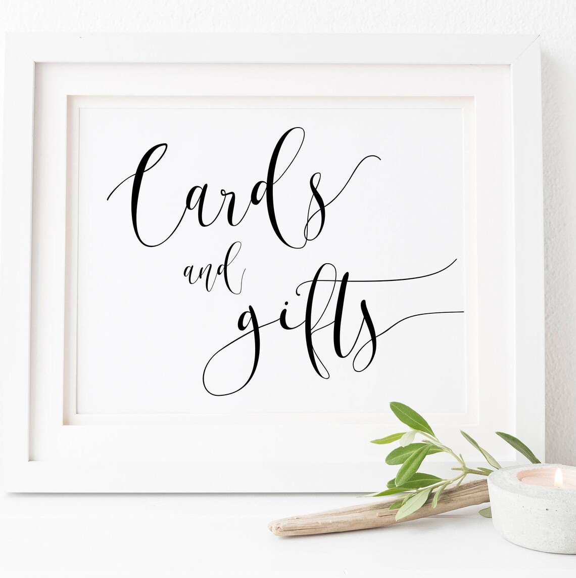 Cards And Gifts Wedding Sign, Gift Table Art Print