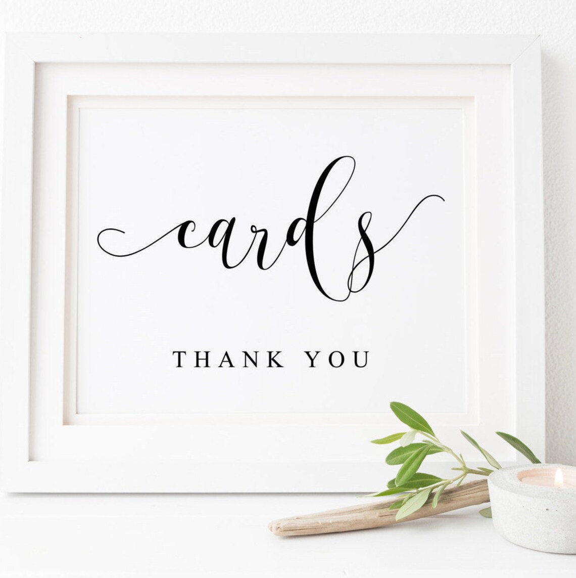 Cards Sign Wedding Reception Decor Art Print