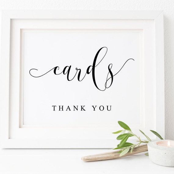 Cards Sign Wedding Reception Decor Art Print