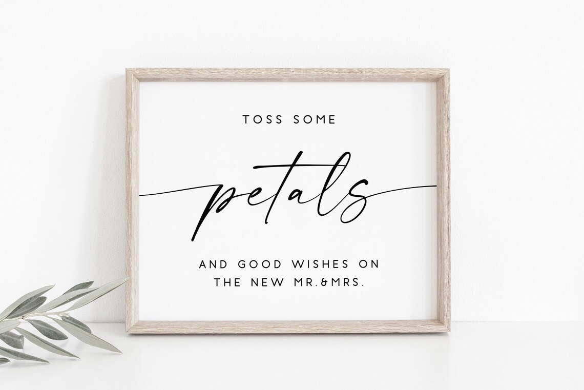 Toss Some Petals Wedding Send-Off Art Print
