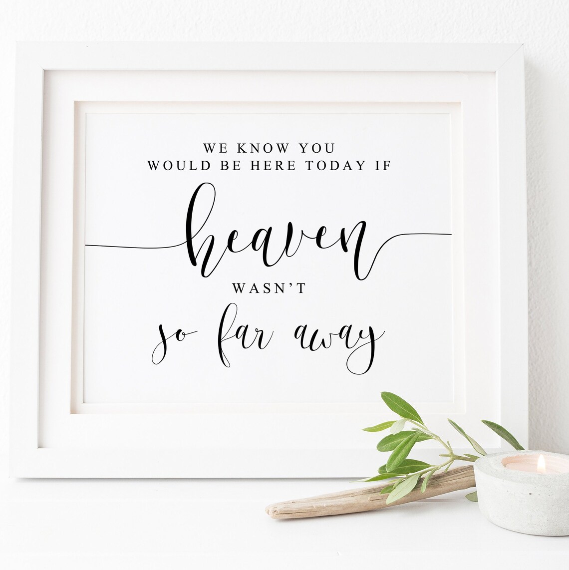In Loving Memory Memorial Table Sign, Wedding