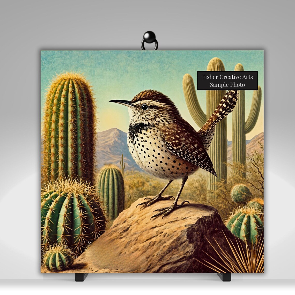 Cactus Wren Southwestern Decor, Arizona State Bird Art Print - Image 5