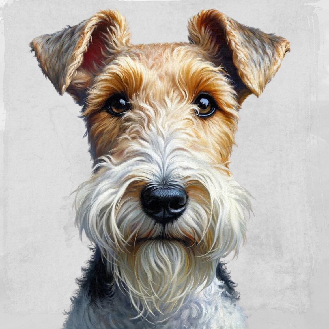 Wire Fox Terrier Dog Art Print, Ceramic Wall Art - Image 5