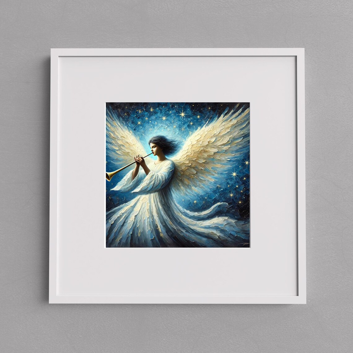 Christian Angel, Birth of Jesus Art Print - Image 3