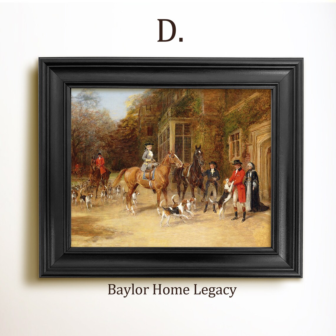 Vintage Fox Hunting Scene, Equestrian Art Print - Image 2